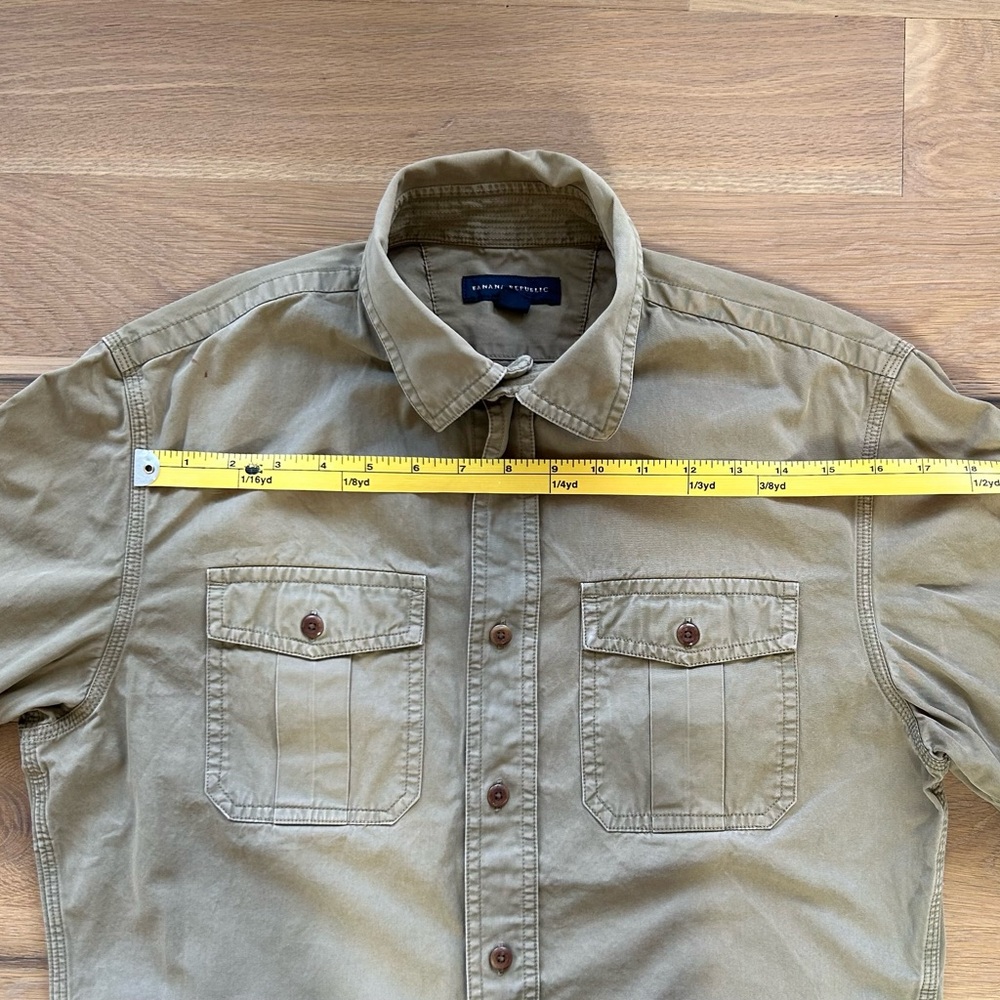 Banana Republic Tan Button-Up Shirt - Picture 6 of 7